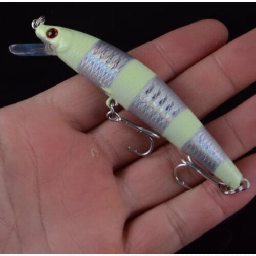 1pcs Artificial Sink Fishing Lure Wobblers Hard Baits 100mm 25.5g Minnow Crankbaits Fishing Bait Bass Lure #6 Strong Sharp Hooks