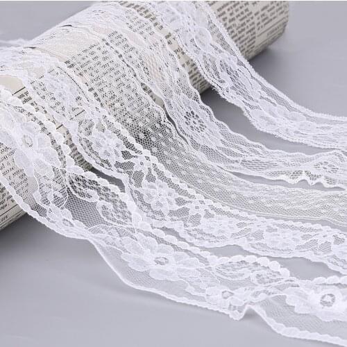 10yards/lot Multi-Size and Style White Color Net Lace Trim Embroidered Lace Ribbon For Sewing Accessories Embroidered Clothing
