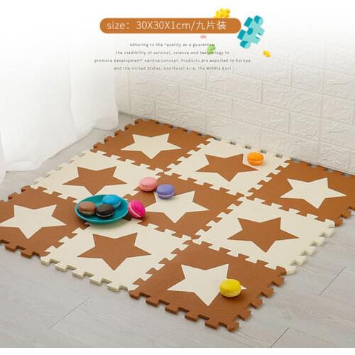 9 Pcs EVA Foam Floor Pad For Children Cartoon Animal Pattern Play Mats Puzzles Baby Play Gym Crawling Mats Toddler Carpet
