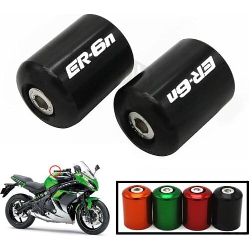 Motorcycle Accessories CNC Handlebar Grips Bar Ends Cap Slider For KAWASAKI NINJA 650 ER6N ER-6N 2006-2017 07 08 09 10 11 12 13