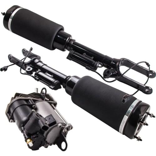 Front Air Suspension Shocks Struts Compressor Pump for Mercedes-Benz W251 V251 W251 R320 R350 R500 2513202704 4-Corner