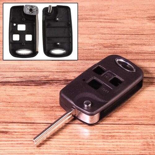 3 Buttons Flip Folding Remote Key Fob Shell Case Fit for Lexus ES300 ES330 GS300 GS400 GS430 GX470 IS250 LX470 LS430 RX350 RX300