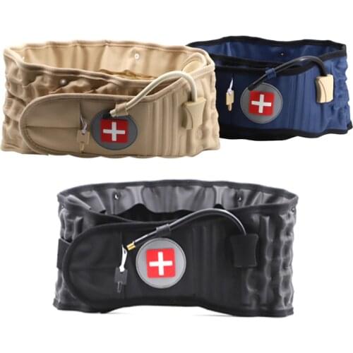 Decompression Lumbar Support Belt Waist Air Traction Brace Spinal Back Relief Belt Backach Pain Release Massager Unisex