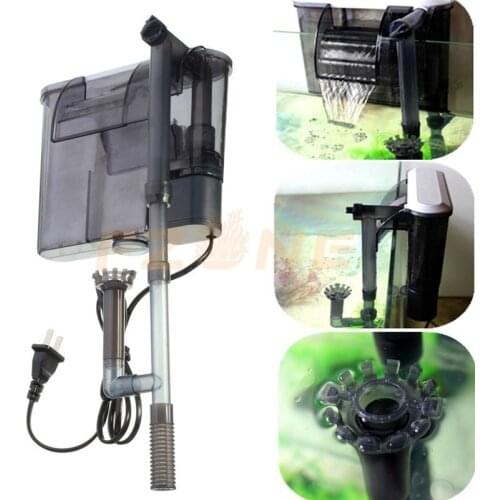 Hot Sale 3.5W Fish Tank Noiseless External Filter Aquarium Ultra-Silence Wall-mounted Waterfall External Hanging Filter