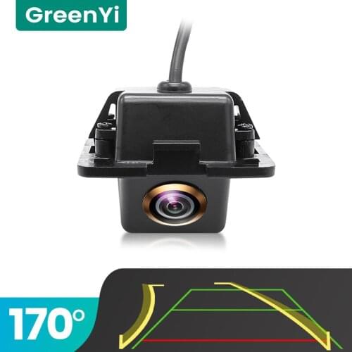 GreenYi Trajectory 170° AHD Car Rear View Camera for Mitsubishi Outlander XL/ Outlander / Citroen C-Crosse Night Vision Reverse