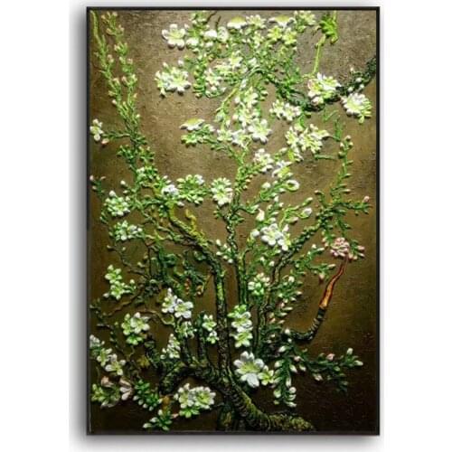 Oil Painting Van gogh painting famous apricot flowers 100% Hand painted world famous paintings 2020061803