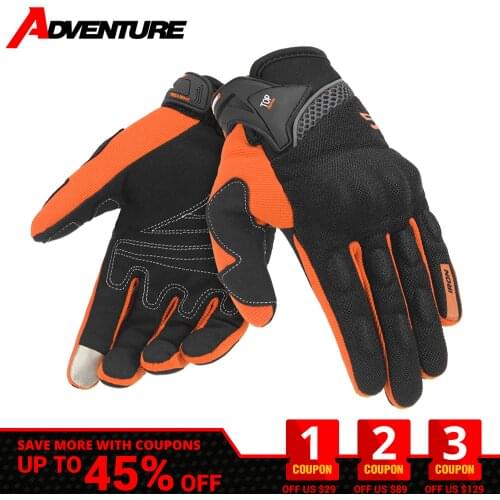 Motorcycle Gloves Four Seasons Breathable Guantes Moto Mens Gloves Ridding Gloves Protective Anti-fall Motorcycle Accessories