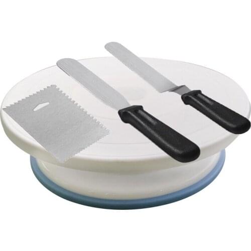 Cake Turntable Set Turntables Plastic Baking Tools For Cakes Lace Decorating Tool Moldes Reposteria Decoration Slip proof
