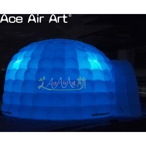 New hot sale giant LED dome inflatable tent, inflatable lighting dome tent for France event