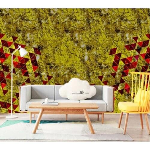 Papel de parede Golden abstract lines gold foil starry geometric TV background wall 3D wallpaper mural,living room home decor