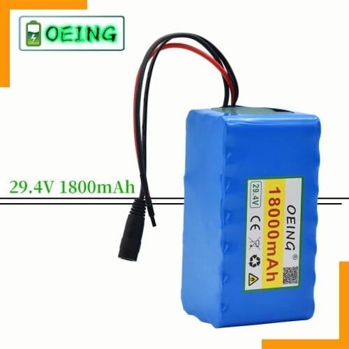 NEW Original 7S3P 29.4V 18Ah Li-ion Battery Pack with 18AH Balanced BMS for Electric Bicycle Scooter Power Wheelchair