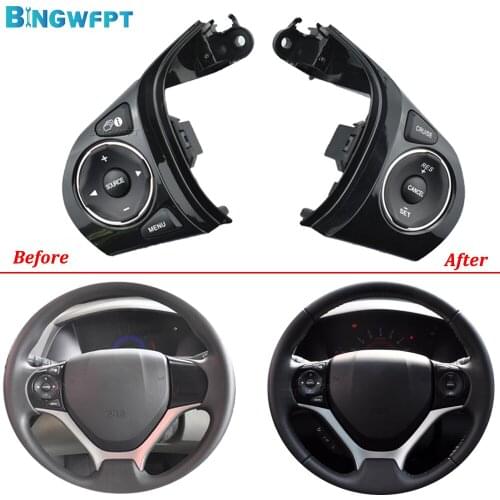 New Steering Wheel Control Switch Cruise Button BINGWFPT For Honda Civic 1.8L 2012 2013 2014 2015 35880-TR6-A01