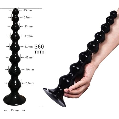 Super Long Anal Plug Prostata Massage Buttplug Anus Backyard Beads Anal Balls G Spot Pagoda Butt Plug Sex Toys for Woman Men Gay