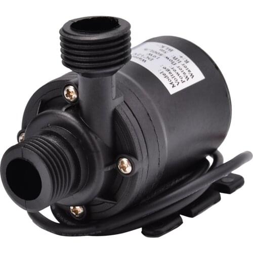 Mini Submersible Water Pump Ultra Quiet Waterproof Lift 5M 800L/H DC 12V Brushless Motor Pump Submersible Water Pump For Garden