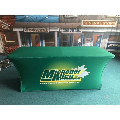 Custom Full Color Printed Stretch Fitted Table Cover
