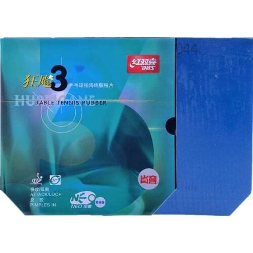 DHS Hurricane 3 NEO Provincial (Blue Sponge) Table Tennis Rubber Pips-In Ping PongWith Sponge Tenis De Mesa