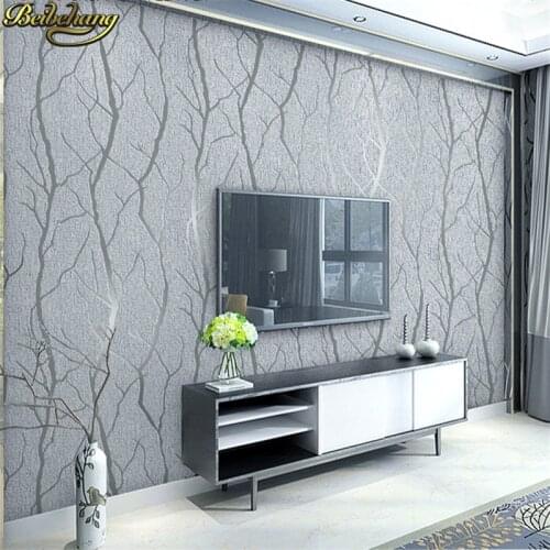 Beibehang Deerskin Branch stripes Wall paper roll Europe Modern Embossed Living room Wallpaper for wall wall paper bedroom