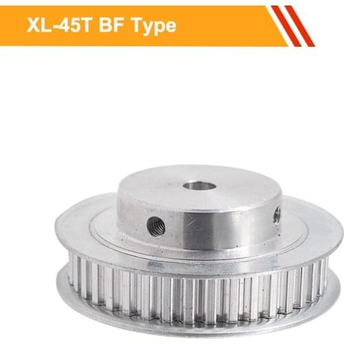 XL 45T Timing Belt Pulley 11mm Belt Width XL Type Synchronous Pulley Wheel 8/10/12/14/15/19/20mm Bore Gear Pulley Fit XL Belt