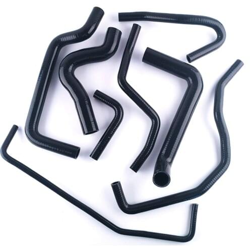 FOR FIAT COUPE T20 2.0 20V GT TURBO SILICONE RADIATOR COOLANT HOSE KIT BLACK