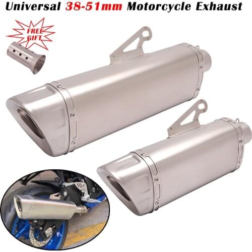 Universal 51mm Motorcycle Exhaust Racing Escape Moto Modify DB Killer Muffler For Vitpilen 401 KTM 390 GSX S750 Z900 Rebel 500