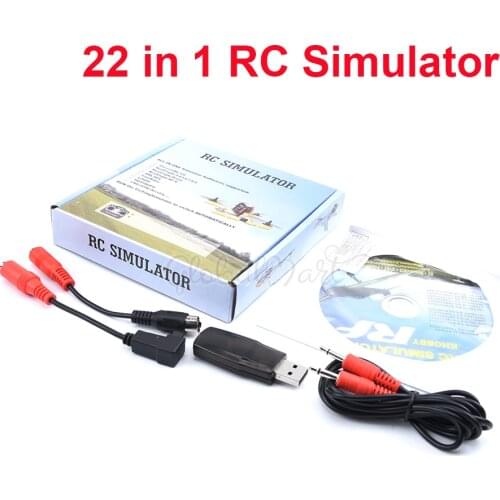 New Arrival 22in1 22 in 1 RC USB Flight Simulator Cable for Realflight G7 G6 G5.5 G5 Phoenix5 Flysky FS-I6 TH9X Radiolink AT9S