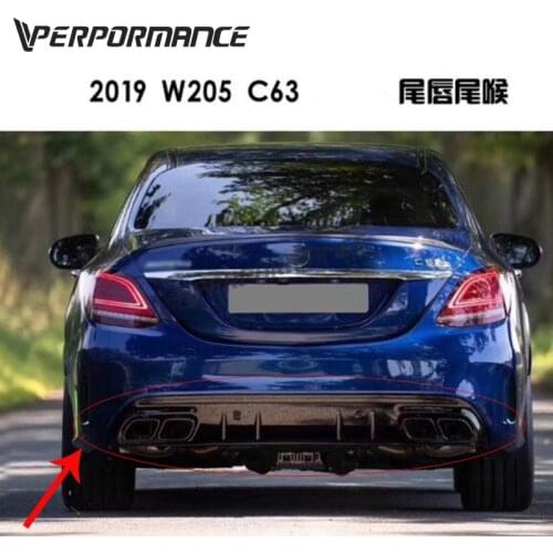 W205 coupe c63 rear diffuser for W205 sedan and coupe C200 matic C43 C63 2015~2020