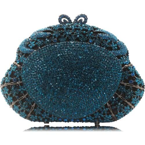 Bag For Women Crystal Rhinestone Clutch Evening Bag Handmade Minaudiere Purse for Prom Wedding Cocktail Party