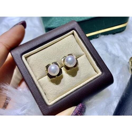 925 Sterling Silver Pearl Party Earrings Mountings Jewelry Parts Fittings Womens Accessories for Pearls Beads Stones