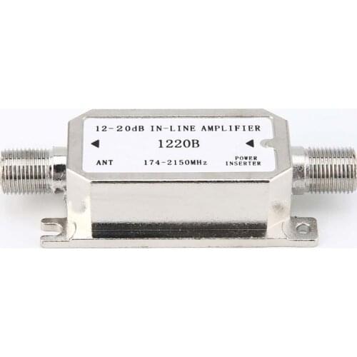 12-20dB In-line Amplifier(satellite slope line amplifier)(1220B) amplifier works with all satellite