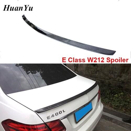 E Class W212 4-Door Rear Spoiler for BMW Carbon Fiber Gloss Sedan Back Trunk Wings 2010-2016 E250 E300 E350 E550