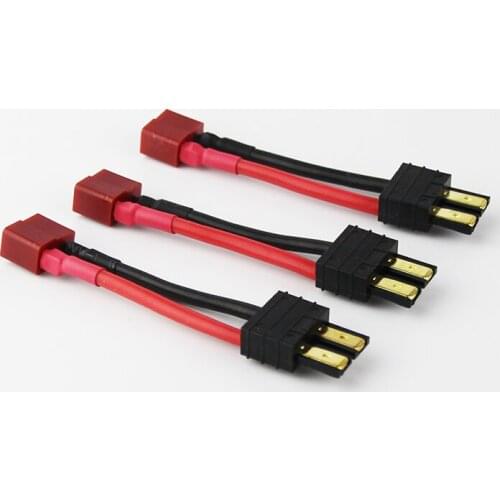 5/10/20pcs Male TRX Traxxas to Female Deans Connector Adapter Cable 14awg 5cm for LiPo Slash Revo
