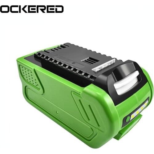 Ockered 40V 2000mAh Rechargeable Lithium Battery for GreenWorks Creabest 200W G-MAX GMAX 29462 29472 22272 Power Tool Batteries