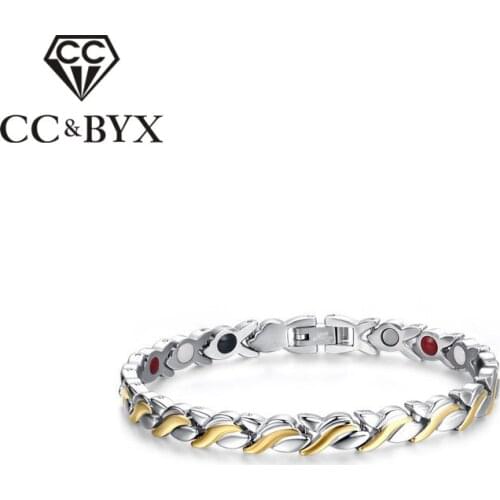 CC Bijouterie Magnet Bracelets For Women Titanium Stainless Steel Bangles Armband Mannen Personality Bracelet SBRM-014