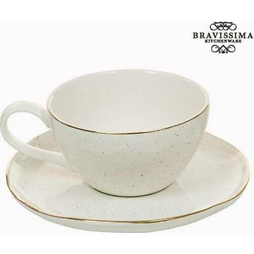 Cup with Plate - Queen Kitchen Collection 250 ml Porcelain