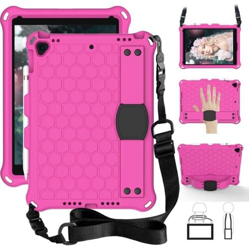 Kids Case for ipad 10.2'' 2019 EVA Shockproof Full Body Protective Funda for ipad 8th 2020 A2197 A2200 A2198 with Shoulder Strap