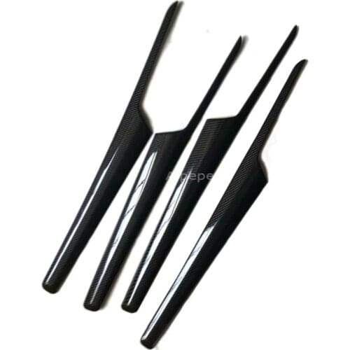 For Audi Q5 FY 2018 2019 Left Hand Drive Car Styling Interior Door Window Handle Panel Cover Trim ABS Silver Carbon Fiber