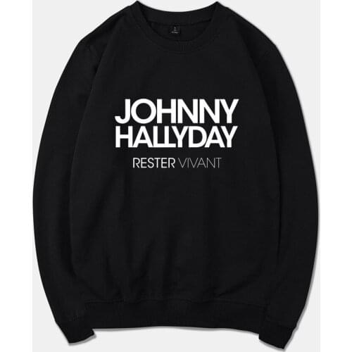 Johnny Hallyday hoodies sweatshirt women/men autumn winter hip hop hoodie sweatshirts women warm casual tracksuit tops plus size