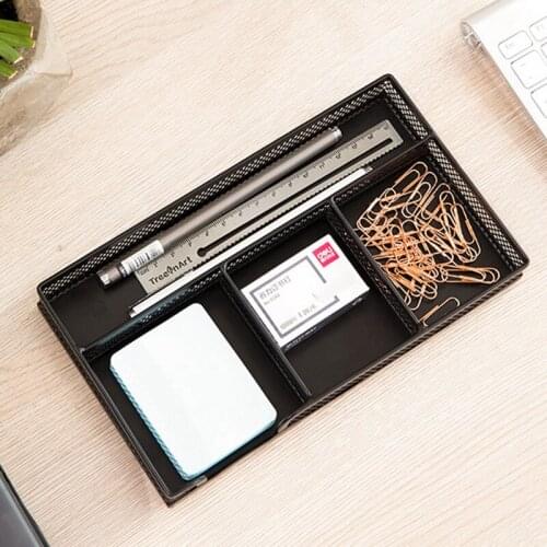 Metal Mesh Cuboid Combination Holder Study Storage Desk Desktop Accessories Stationery Organizer Pen Pencil Office Supplies