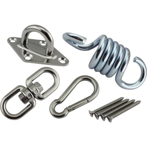 Hammock Hanging Kit, Heavy Duty 360 Degree Rotate Swing Ultra Durable Hooks for Swing, Chair, Yoga, Multiple Indoor Outdoor Gym