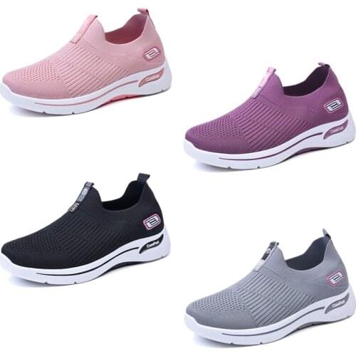 Summer Mesh Shoes For Women 2021 Breathable Lightweight Walking Flats Designer Female Sneakers Tenis Feminino Shoes