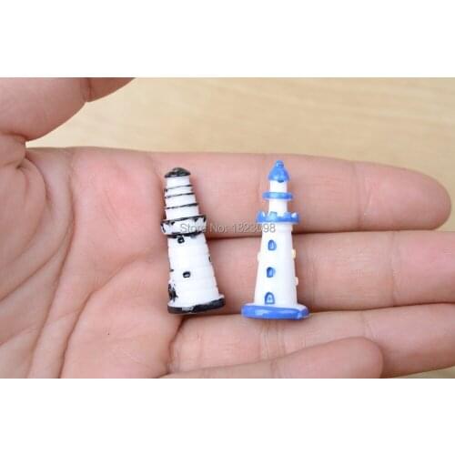 1 Pcs/lot Mini Tower Resin Small Buildings 3.5cm Fairy Garden Decor Crafts Home Decor DIY Miniature Tower Miniature Garden