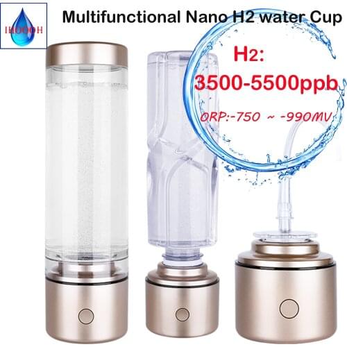 Nano High Concentration Hydrogen Rich Alkaline Water Bottle ORP Pure H2 Maker/Generator Healthy Gifts For Boyfriend Girlfriend