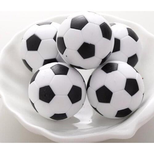 32mm Table Football Table Soccer Ball Mini Table Football Balls Black White Socer Ball Football Machine Parts Resin Soccer Ball