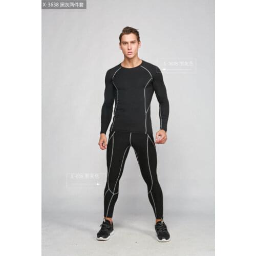 New Mens Sport Leggings Running Tights Skinny Gym Fitness Basketball Pants Compression Running Training Tghts Trousers