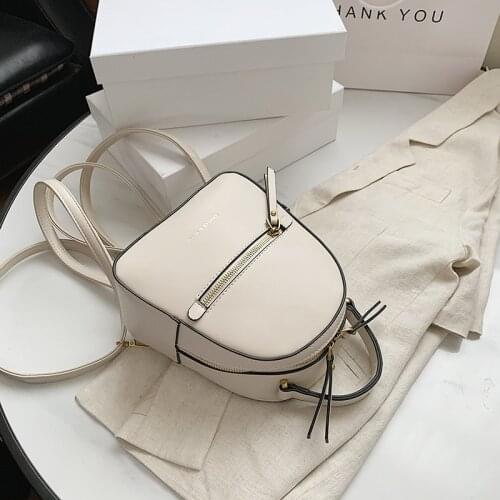 2021 New Women Backpack Quality Soft PU Leather Backpacks Travel Multi-Function Back-pack Mini Branded Girls College Schoolbag