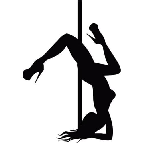 Sexy Girl Pole Dance Popular Fashion Style Car Sticker Pvc Drawing Cartoon Car Accessories Pvc Body Decoration Decal Waterproof