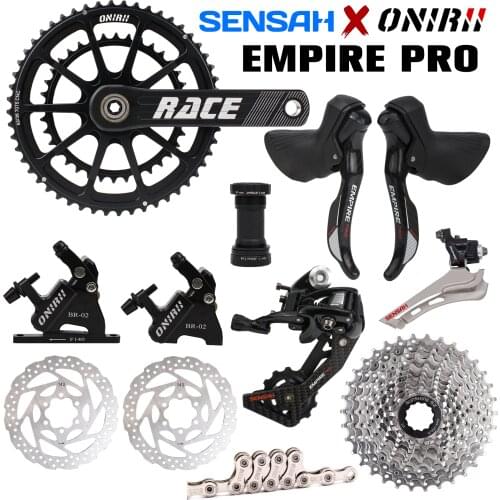 SENSAH EMPIRE PRO 2x12 Speed Carbon Fiber Road Bike Bicycle Groupset Shifters Derailleur ONIRII Crank Hydraulic Disc Brake New