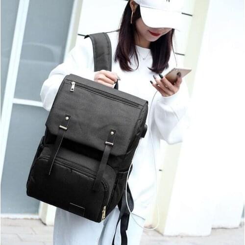 Diaper Bag USB Baby Diaper Bag Mommy Dad Backpack Large Capacity Charging Leisure Laptop Bag Can Baby Supplies Storage Bag