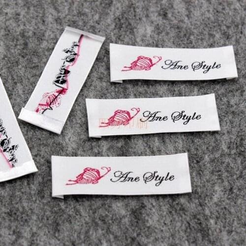 ZeQi customized garment tags woven labels custom main label washable tags 1000pcs/lot