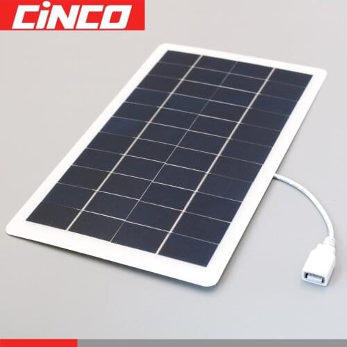 Power Bank DC Solar Panels 7.5 W 5 V USB 1500mA max Micro Output Battery Charger Voltage Regulator Outdoor Solar Cell Charge